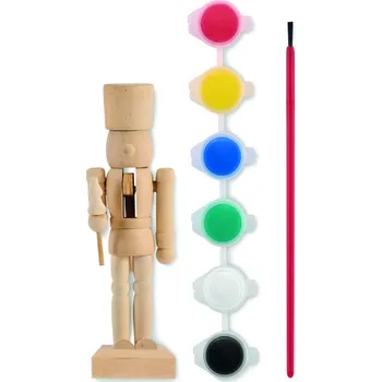 Vánoční ozdoba Malovací sada Louskáček 5 bez potisku bez potisku