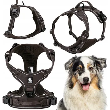 Postroj pro psa POSTROJE PRO PSA TRUELOVE EASY WALK, PEVNÉ, ODOLNÉ, REFLEXNÍ, HNĚDÉ, VELIKOST L