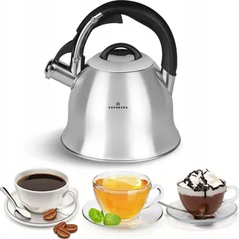 Varná konvice Tradiční ocelová Konvice Edenberg 2,5 l šedá