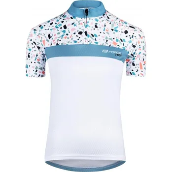 cyklistický dres Cyklistický dres Force L bílý