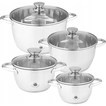 Sada hrnců LEON Silesia Emalia 8 dílů