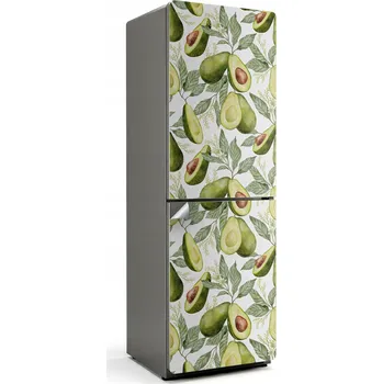 Fototapeta Samolepicí na ledničku Snadné čištění Vzor z avokáda a listů