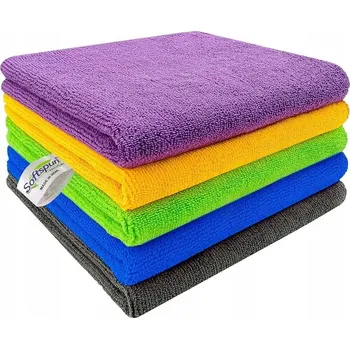 Utěrka SADA 5 KS Utěrek z Mikrovlákna na Čištění Auta, Skel a Interiéru