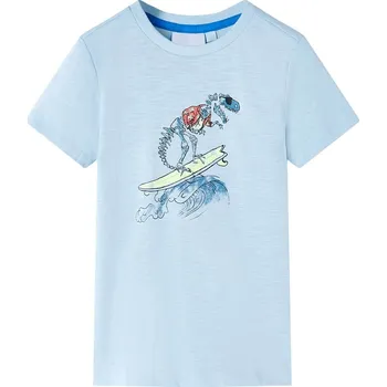 Chlapecké tričko vidaXL Dětské tričko světle modré 104 [12560]