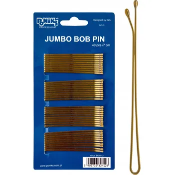 Ponik's Vlásenka, sponka do vlasů zlatá, 40 ks, 7 cm