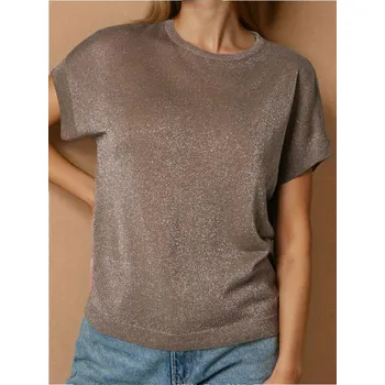 Dámská halenka Sinsay - Halenka s krátkým rukávem - béžová - 165FK-80X - 165FK-80X-L