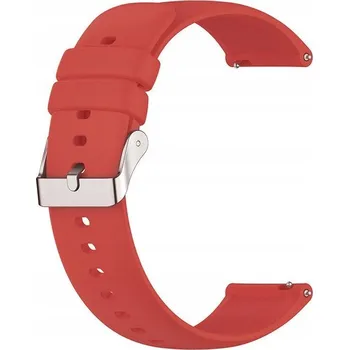 Řemínek na hodinky Gumový řemínek k chytré hodinky univerzální červený 18 mm
