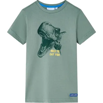 Chlapecké tričko vidaXL Dětské tričko 104 [11725] Barva: Khaki