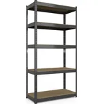 Kovový regál 180 x 90 x 60 cm 5 polic…