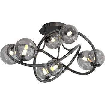 Wofi 9014-805 - LED Přisazený lustr NANCY 8xG9/3,5W/230V černá/chrom