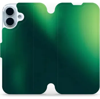 Pouzdro na mobilní telefon Flipové pouzdro Mobiwear - Apple iPhone 17 - VP61S Zelený odstín (Knížkové flip pouzdro, obal, kryt na mobil Apple iPhone 17 - VP61S Zelený odstín, materiál Umělá kůže + TPU - ochrana 360°, stojánek, silikonová vanička, magnetické zavírání)