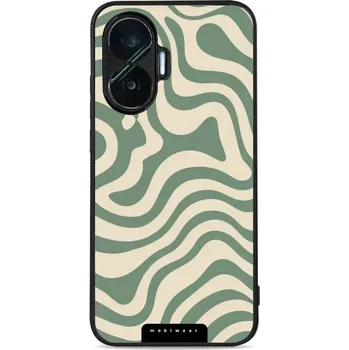 Pouzdro na mobilní telefon Lesklý kryt Mobiwear Glossy - Xiaomi Poco F7 - GA57G Zelené a béžové zkrouceniny (Prémiové lesklé pouzdro, obal, kryt Mobiwear Glossy na mobil Xiaomi Poco F7 - GA57G Zelené a béžové zkrouceniny, materiál Plast + TPU silikon - krytí po všech stranách,)
