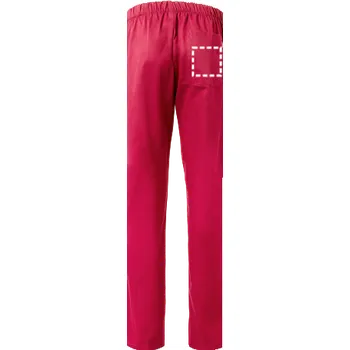 Pánské kalhoty VL APHRODITE. Keprové kalhoty (190 g/m²) z bavlny (35 %) a polyesteru (65 %) 1 Back Pants, 100 x 100 Transfer, 1 barva