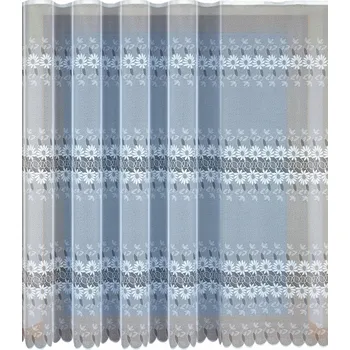 BÍLÁ METRÁŽOVÁ ŽAKÁROVÁ ZÁCLONA 34479, VÝŠKA 150 CM