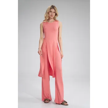 Dámská tunika Letní midi tunika M780 FIGL Barva: Korálová, Velikost: S