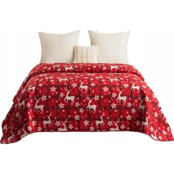 Přehoz na lůžko Přehoz na postel Cotton world mikrovlákno 170 cm x 210 cm červený