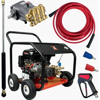 Vysokotlaký čistič Benzínová vysokotlaká myčka 250 bar 18 l/min Profesionální