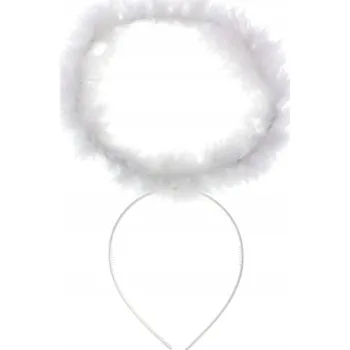 Karnevalový kostým AUREOLA ČELENKA ANDĚL ANDÍLEK BÍLÁ BETLÉM PLES