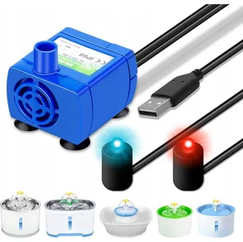 Miska pro psa PUMPA NA NAPÁJEČKU FONTÁNA NAPÁJEČKA PRO KOČKY PSA AUTOMAT LED PODSVÍCENÍ