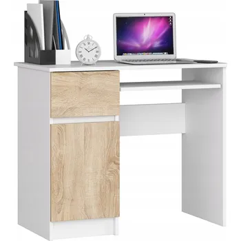 Psací stůl Obdélníkový psací stůl Akord 90 x 50 x 77 cm bílý