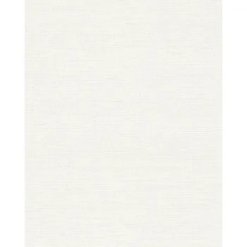 Tapeta Bílá tapeta se strukturou tkaniny šedá vazba vinylová na vliesu