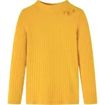 vidaXL Dětské tričko s dlouhým rukávem žebrovaný úplet jasně 104 [13830] Barva: Okrová