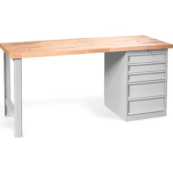 Dílenský stůl Pracovní stůl s 5 zásuvkami, 1700 mm #08 UNIBENCH M CD5