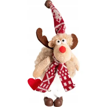 Vánoční dekorace Vánoční Baňky ve tvaru sob 8 cm 1 ks