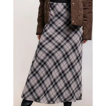 Dámská sukně Sinsay - Kostkovaná midi sukně - vícebarevná - 191FJ-MLC - 191FJ-MLC-XS