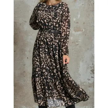 Dámské šaty Sinsay - Vzorované midi šaty - vícebarevná - 683FI-MLC - 683FI-MLC-L