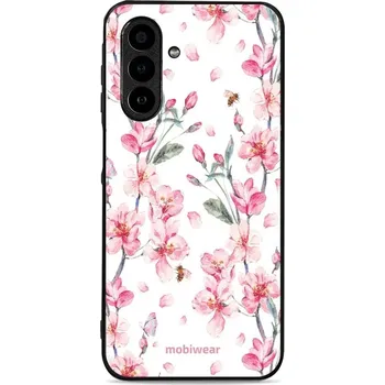 Pouzdro na mobilní telefon Lesklý kryt Mobiwear Glossy - Samsung Galaxy A17 / A17 5G - G033G - Růžové květy (Prémiové lesklé pouzdro, obal, kryt Mobiwear Glossy na mobil Samsung Galaxy A17 / A17 5G - G033G - Růžové květy, materiál Plast + TPU silikon - krytí po všech stranách,)