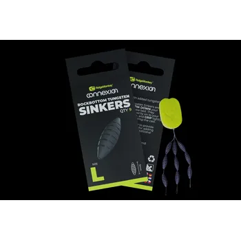 RidgeMonkey Stoppery Connexion Rock Bottom Sinkers velikost L balení 9ks