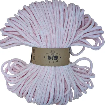 Příze VEĽKÁvlna VEL'KÁvlna bavlněná šňůra na háčkování 9mm Marshmallow