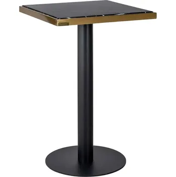 Jídelní stůl Richmond Černý mramorový bistro stolek Zenza 50 x 50 cm