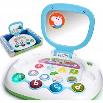 Hračka pro nejmenší Interaktivní Notebook pro malé vzdělávací prasátko Pepa