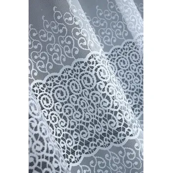 Záclona Žakárová Záclona na metry 130 cm bílá