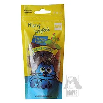 Pamlsek pro kočku Pochoutka kuřecí kousky se šantou kočičí MAPES 50g