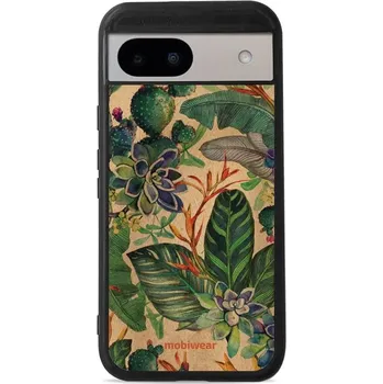 Pouzdro na mobilní telefon Lesklý kryt Mobiwear Glossy - Google Pixel 8A - G036G - Sukulenty (Prémiové lesklé pouzdro, obal, kryt Mobiwear Glossy na mobil Google Pixel 8A - G036G - Sukulenty, materiál Plast + TPU silikon - krytí po všech stranách, neošoupatelný potisk, tenké)