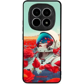 Pouzdro na mobilní telefon Lesklý kryt Mobiwear Glossy - Xiaomi Redmi Note 15 5G - G001G Astronautka v květech (Prémiové lesklé pouzdro, obal, kryt Mobiwear Glossy na mobil Xiaomi Redmi Note 15 5G - G001G Astronautka v květech, materiál Plast + TPU silikon - krytí po všech stranách