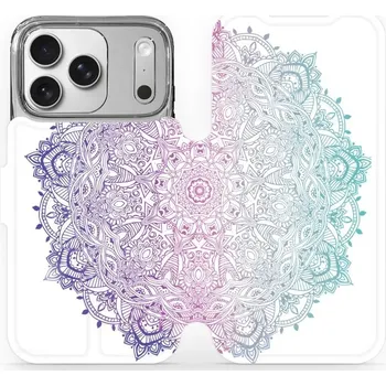 Pouzdro na mobilní telefon Flipové pouzdro Mobiwear - Apple iPhone 17 Pro - M008S Mandala (Knížkové flip pouzdro, obal, kryt na mobil Apple iPhone 17 Pro - M008S Mandala, materiál Umělá kůže + TPU - ochrana 360°, stojánek, silikonová vanička, magnetické zavírání)