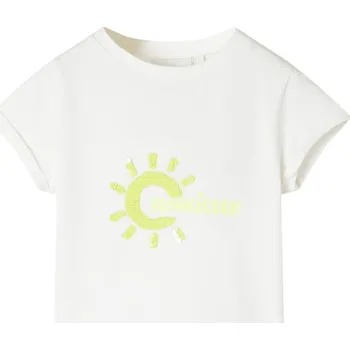 vidaXL Dětské tričko neonově 104 [11180] Barva: ecru