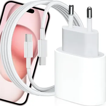 Síťová nabíječka Hikey Apple Lightning, USB typ C pro Apple 3000 mA 9 V bílá