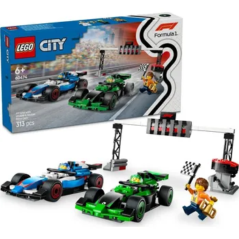 Stavebnice LEGO LEGO City 60474 Startovní rošt F1 se závodními vozy VCARB a Sauber