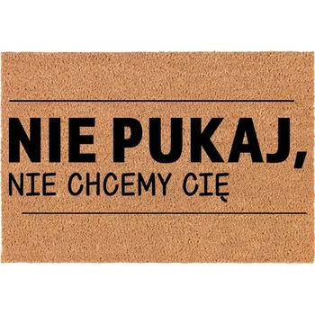 Rohožka KOKOSOVÁ VSTUPNÍ ROHOŽKA DO DOMU DEKORATIVNÍ | DÁREK NECHCEME TĚ