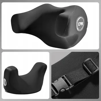 Polštář POLŠTÁŘ U-TYP DO AUTA PAMĚŤOVÁ PĚNA PRODYŠNÝ ČERNÝ