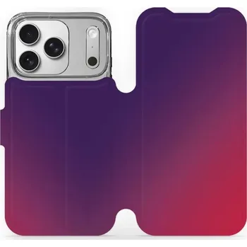 Pouzdro na mobilní telefon Flipové pouzdro Mobiwear - Apple iPhone 17 Pro - VP67S Fialový a růžový odstín (Knížkové flip pouzdro, obal, kryt na mobil Apple iPhone 17 Pro - VP67S Fialový a růžový odstín, materiál Umělá kůže + TPU - ochrana 360°, stojánek, silikonová vanička,)
