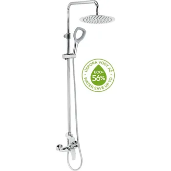 Sprchový set Sprchový systém Novaservis Metalia ECO+ na stěnu s pákovou baterií chrom SETECO/57,0