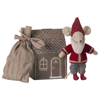plyšák Maileg Vánoční myška Santa Big brother
