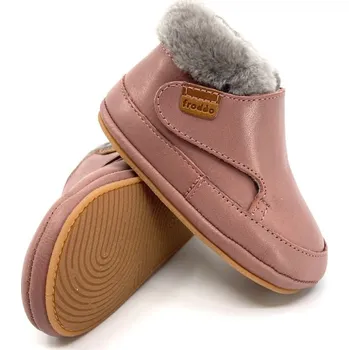 Capáčky Froddo G1160003 Barefoot Furry Walkers Dark Pink 23, Vnitřní délka boty: 14,3 cm
