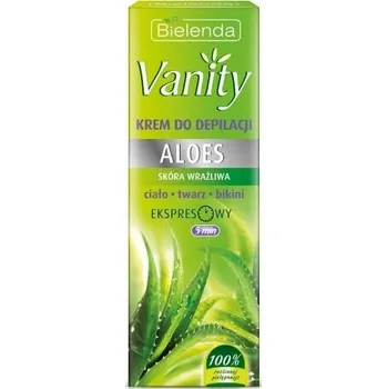 Pleťový krém Bielenda, Vanity Aloe depilační krém pro citlivou pokožku 100ml